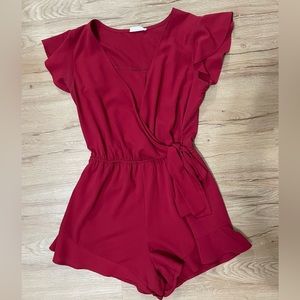 boutique ruffle romper